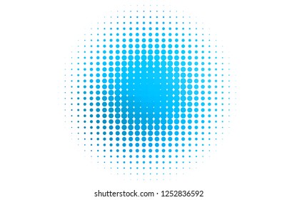 Light BLUE vector cover with spots. Beautiful colored illustration with blurred circles in nature style. Pattern for ads, booklets.