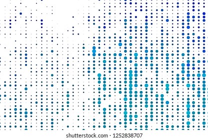 Light BLUE vector cover with spots. Blurred bubbles on abstract background with colorful gradient. Pattern for ads, booklets.