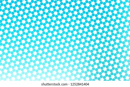 Light BLUE vector cover with spots. Glitter abstract illustration with blurred drops of rain. Pattern for ads, leaflets.