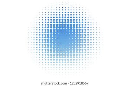 Light BLUE vector cover with spots. Blurred bubbles on abstract background with colorful gradient. Design for business adverts.