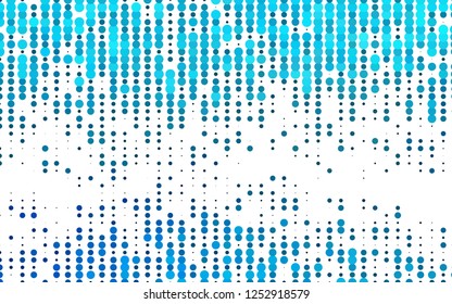 Light BLUE vector cover with spots. Abstract illustration with colored bubbles in nature style. Pattern for beautiful websites.