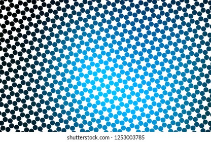 Light BLUE vector cover with spots. Illustration with set of shining colorful abstract circles. Design for business adverts.