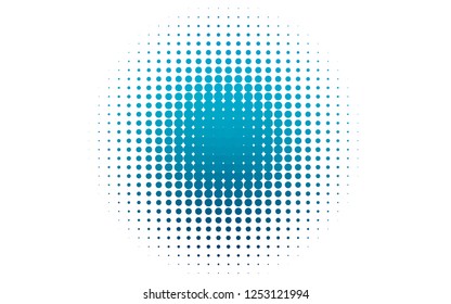 Light BLUE vector cover with spots. Blurred bubbles on abstract background with colorful gradient. Template for your brand book.