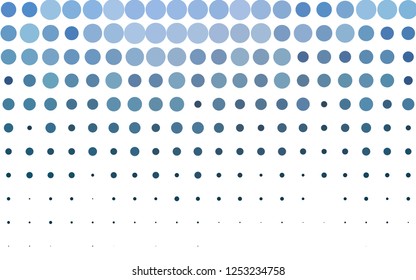 Light BLUE vector cover with spots. Blurred decorative design in abstract style with bubbles. Pattern of water, rain drops.
