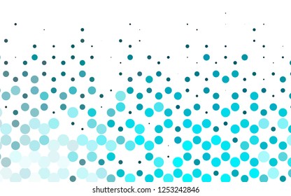 Light BLUE vector cover with spots. Blurred decorative design in abstract style with bubbles. Pattern for beautiful websites.