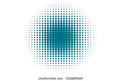 Light BLUE vector cover with spots. Illustration with set of shining colorful abstract circles. Pattern for ads, booklets.