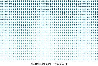 Light BLUE vector cover with spots. Beautiful colored illustration with blurred circles in nature style. Pattern of water, rain drops.