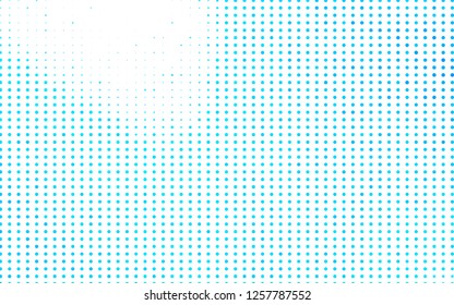 Light BLUE vector cover with spots. Blurred decorative design in abstract style with bubbles. Template for your brand book.