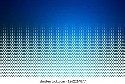 Light BLUE vector cover with spots. Blurred decorative design in abstract style with bubbles. Pattern of water, rain drops.