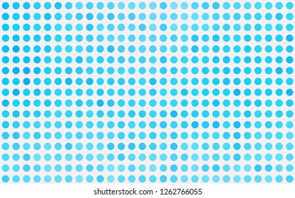 Light BLUE vector cover with spots. Illustration with set of shining colorful abstract circles. Design for business adverts.