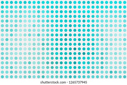 Light BLUE vector cover with spots. Abstract illustration with colored bubbles in nature style. Pattern of water, rain drops.