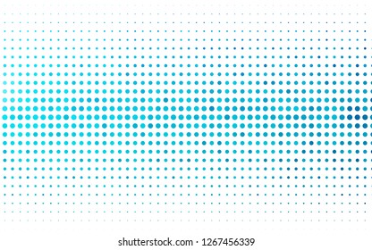 Light BLUE vector cover with spots. Blurred bubbles on abstract background with colorful gradient. Design for business adverts.