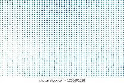 Light BLUE vector cover with spots. Blurred bubbles on abstract background with colorful gradient. Design for posters, banners.