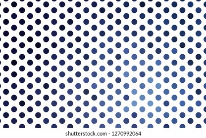 Light BLUE vector cover with spots. Blurred bubbles on abstract background with colorful gradient. Pattern for beautiful websites.