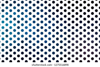 Light BLUE vector cover with spots. Glitter abstract illustration with blurred drops of rain. Pattern for beautiful websites.