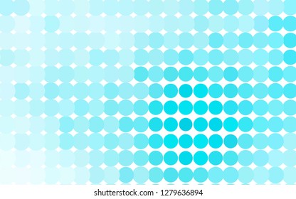 Light BLUE vector cover with spots. Beautiful colored illustration with blurred circles in nature style. Design for posters, banners.