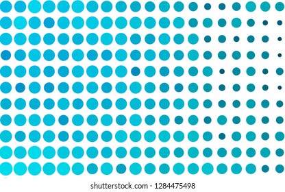 Light BLUE vector cover with spots. Beautiful colored illustration with blurred circles in nature style. Pattern for ads, leaflets.
