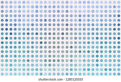 Light BLUE vector cover with spots. Glitter abstract illustration with blurred drops of rain. Design for business adverts.