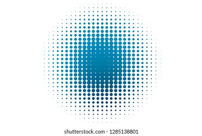Light BLUE vector cover with spots. Blurred bubbles on abstract background with colorful gradient. Template for your brand book.
