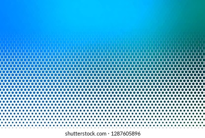 Light BLUE vector cover with spots. Illustration with set of shining colorful abstract circles. Template for your brand book.