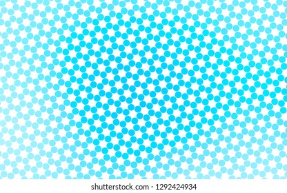 Light BLUE vector cover with spots. Blurred decorative design in abstract style with bubbles. Pattern for beautiful websites.