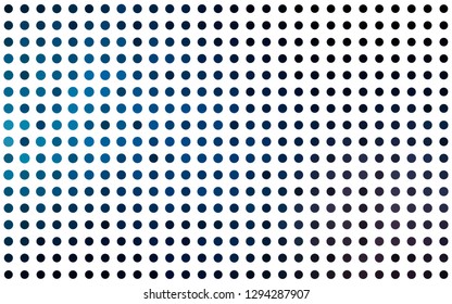 Light BLUE vector cover with spots. Blurred bubbles on abstract background with colorful gradient. Pattern for ads, booklets.
