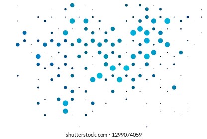 Light BLUE vector cover with spots. Blurred decorative design in abstract style with bubbles. Pattern for beautiful websites.