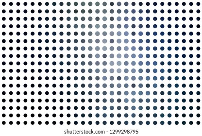 Light BLUE vector cover with spots. Glitter abstract illustration with blurred drops of rain. Pattern for ads, booklets.