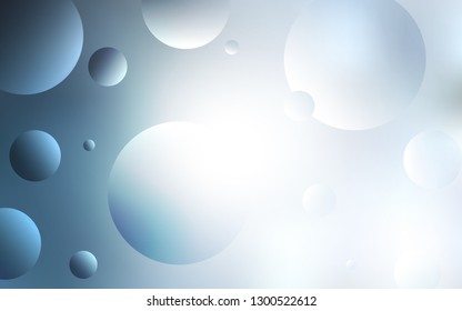 Light BLUE vector cover with spots. Modern abstract illustration with colorful water drops. Completely new template for your brand book.