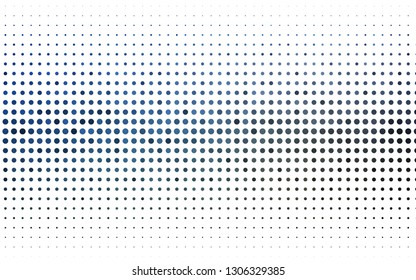 Light BLUE vector cover with spots. Beautiful colored illustration with blurred circles in nature style. Pattern for ads, booklets.