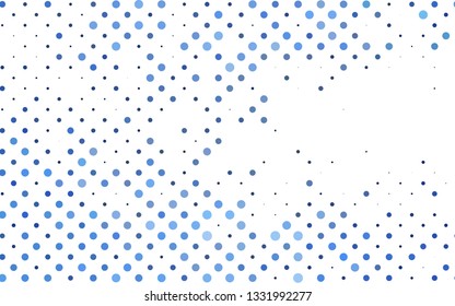 Light BLUE vector cover with spots. Beautiful colored illustration with blurred circles in nature style. Pattern for beautiful websites.