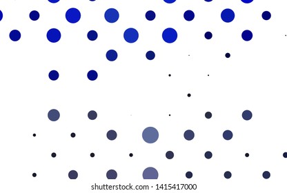 Light BLUE vector cover with spots. Blurred bubbles on abstract background with colorful gradient. Pattern for ads, leaflets.