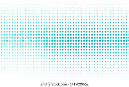 Light BLUE vector cover with spots. Beautiful colored illustration with blurred circles in nature style. Pattern for ads, leaflets.
