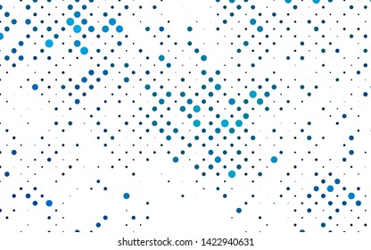Light BLUE vector cover with spots. Modern abstract illustration with colorful water drops. Pattern for ads, booklets.