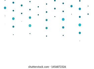 Light BLUE vector cover with spots. Beautiful colored illustration with blurred circles in nature style. Pattern of water, rain drops.