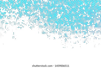 Light BLUE vector cover with spots. Blurred bubbles on abstract background with colorful gradient. Design for business adverts.