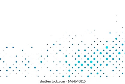 Light BLUE vector cover with spots. Beautiful colored illustration with blurred circles in nature style. Design for posters, banners.