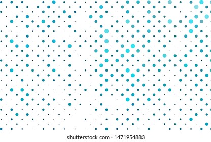 Light BLUE vector cover with spots. Blurred bubbles on abstract background with colorful gradient. Pattern for ads, booklets.