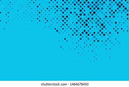 Light BLUE vector cover with spots. Modern abstract illustration with colorful water drops. Template for your brand book.