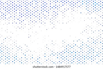 Light BLUE vector cover with spots. Blurred bubbles on abstract background with colorful gradient. Pattern for beautiful websites.