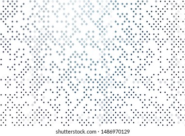 Light BLUE vector cover with spots. Modern abstract illustration with colorful water drops. Template for your brand book.