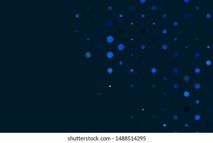 Light BLUE vector cover with spots. Modern abstract illustration with colorful water drops. Template for your brand book.