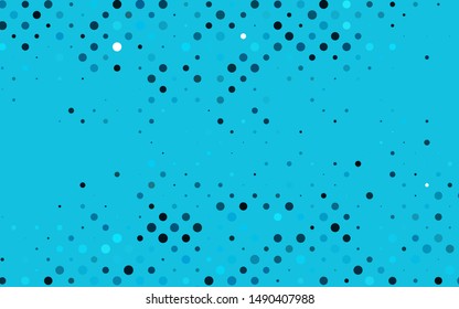 Light BLUE vector cover with spots. Blurred decorative design in abstract style with bubbles. Design for posters, banners.