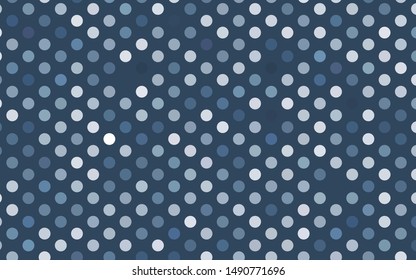 Light BLUE vector cover with spots. Illustration with set of shining colorful abstract circles. Pattern for beautiful websites.