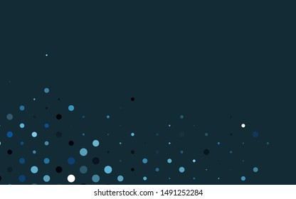 Light BLUE vector cover with spots. Modern abstract illustration with colorful water drops. Pattern for ads, leaflets.