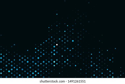 Light BLUE vector cover with spots. Beautiful colored illustration with blurred circles in nature style. Pattern for ads, booklets.