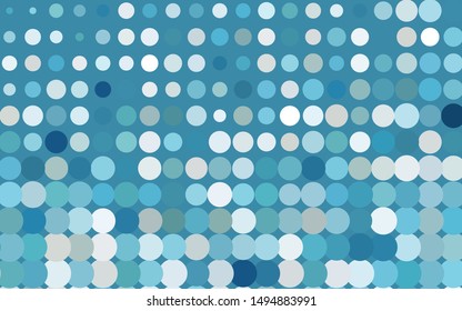 Light BLUE vector cover with spots. Modern abstract illustration with colorful water drops. Pattern for ads, leaflets.