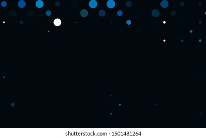 Light BLUE vector cover with spots. Blurred decorative design in abstract style with bubbles. Design for business adverts.
