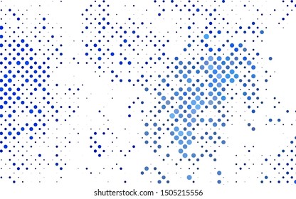 Light BLUE vector cover with spots. Blurred decorative design in abstract style with bubbles. Design for business adverts.