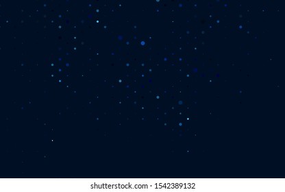 Light BLUE vector cover with spots. Abstract illustration with colored bubbles in nature style. Template for your brand book.